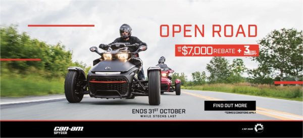 2018 Spyder F3 and RT Clearance