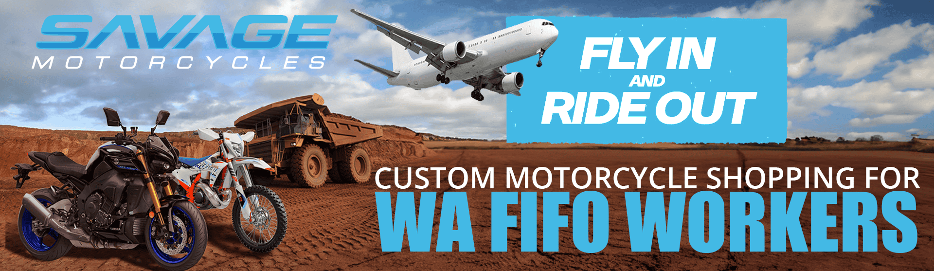 Fly In and Ride Out. Customer Motorcycle Shopping for WA FIFO Workers